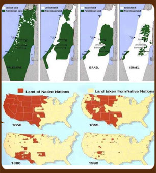 White exapnsion in America and Israel