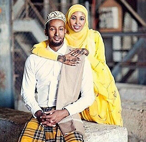 Somali couple wedding