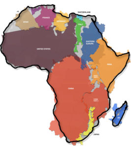 True Size of Africa in perspective