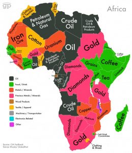 Africa's mineral Wealth map